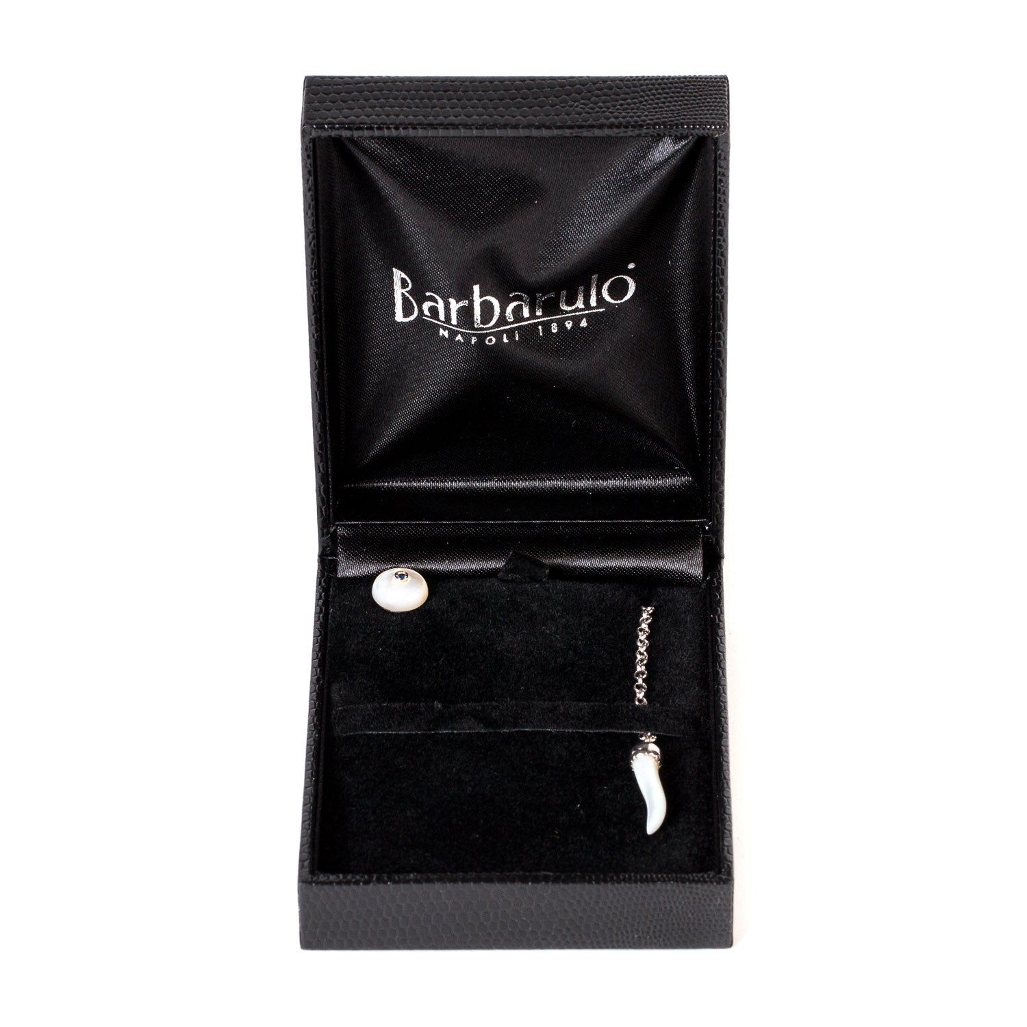 Knopflochkette "Mother of Pearl" aus Sterling Silber - Handarbeit